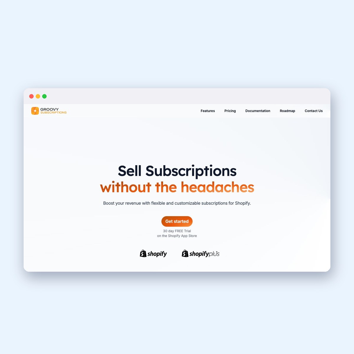 Groovy Subscriptions and skuX logos